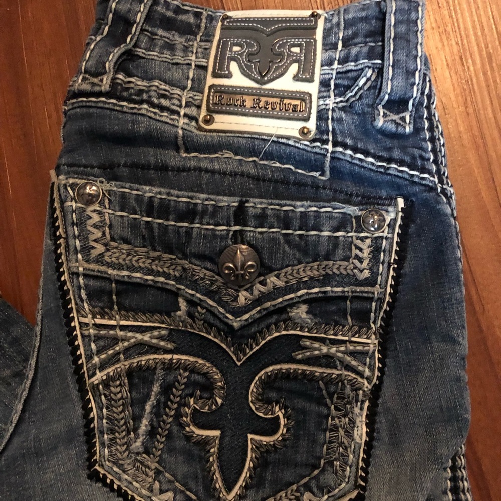 Men’s Rock Revival Slim Boot Jeans